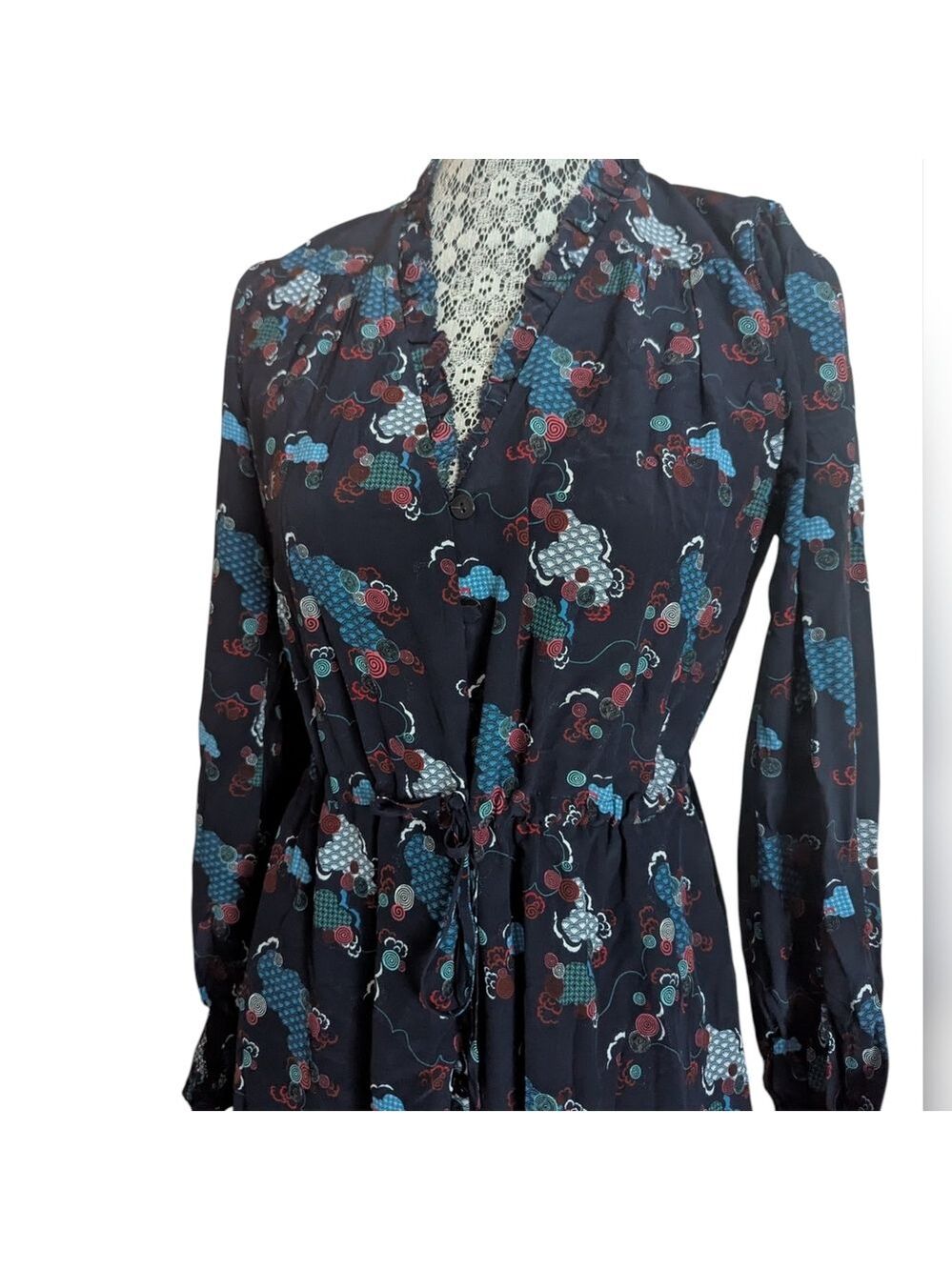 Cefinn Midi Length Silk Dress - Picture 4 of 15